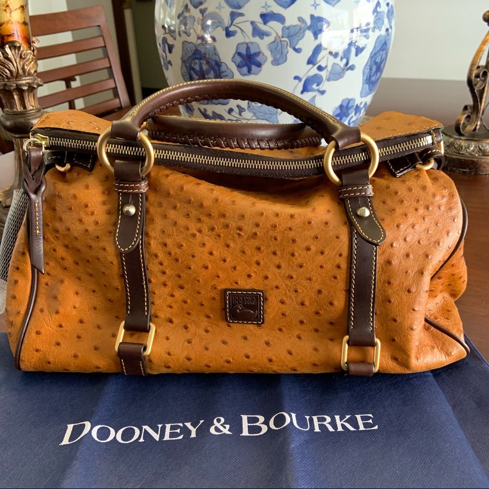 Dooney and Bourke Florentine Ostrich Leather Satchel
